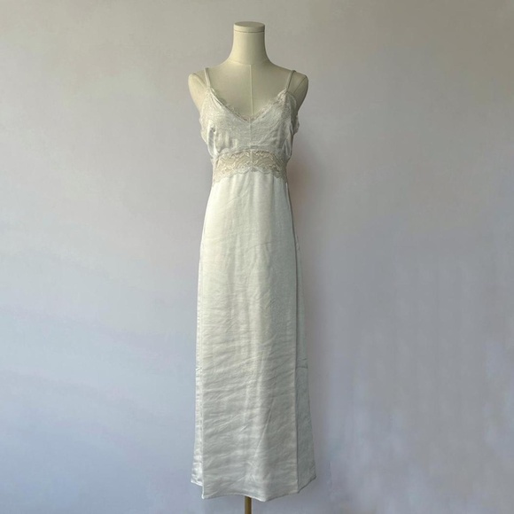 Wedding Slip Dress Bridal Lace Size Small - Picture 1 of 8